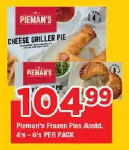 OK Grocer Pieman's Frozen Pies Asstd. offer