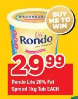 OK Grocer Rondo Lite 20% Fat Spread Tub offer