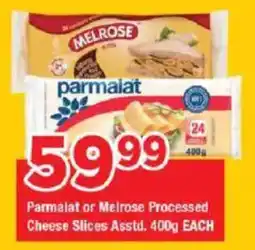 OK Grocer Parmalat or Melrose Processed Cheese Slices Asstd. offer