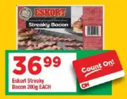 OK Grocer Eskort Streaky Bacon offer