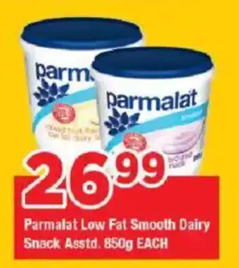 OK Grocer Parmalat Low Fat Smooth Dairy Snack Asstd. offer