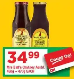 OK Grocer Mrs Ball's Chutney Asstd. offer