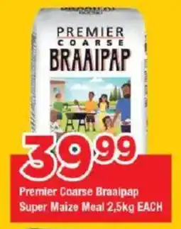 OK Grocer Premier Coarse Braaipap Super Maize Meal offer
