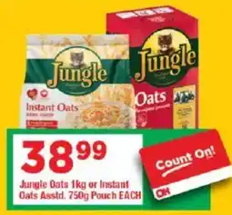 OK Grocer Jungle Oats or Instant Oats Asstd. Pouch offer