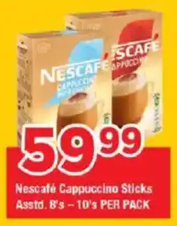 OK Grocer Nescafe Cappuccino Sticks Asstd. offer
