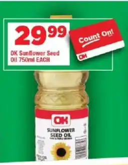OK Grocer OK Sunflower Seed Oil offer