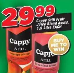 OK Grocer Cappy Still Fruit Juice Blend Asstd. offer