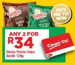 OK Grocer Simba Potato Chips Asstd. offer