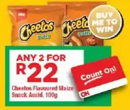 OK Grocer Cheetos Flavoured Maize Snack Asstd. offer