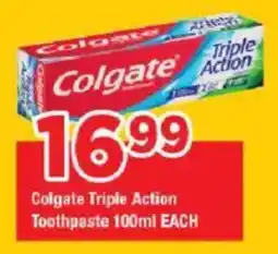 OK Grocer Colgate Triple Action Toothpaste offer