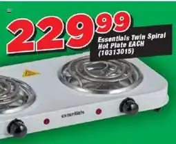 OK Grocer Essentials Twin Spiral Hot Plate offer