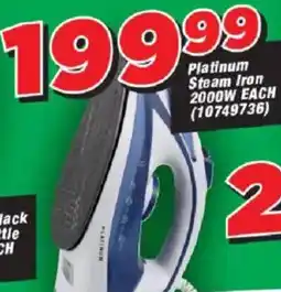 OK Grocer Platinum Steam Iron 2000W offer