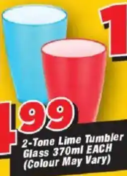 OK Grocer 2-Tone Lime Tumbler Glass offer