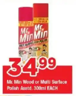 OK Grocer Mr. Min Wood or Multi Surface Polish Asstd. offer