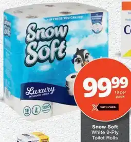 MediRite Snow Soft White 2-Ply Toilet Rolls offer
