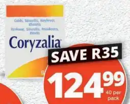 MediRite Coryzalia Flu Supplement offer