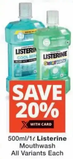 MediRite Listerine Mouthwash All Variants offer