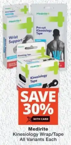 MediRite Medirite Kinesiology Wrap/ Tape All Variants Each offer