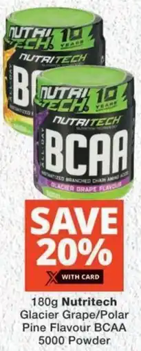 MediRite Nutritech Glacier Grape/ Polar Pine Flavour BCAA 5000 Powder offer