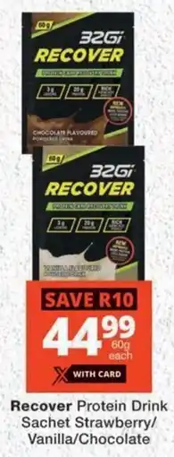 MediRite Recover Protein Drink Sachet Strawberry/ Vanilla/ Chocolate offer