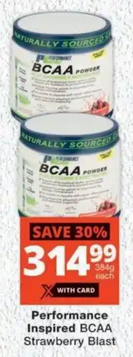 MediRite Performance Inspired BCAA Strawberry Blast offer