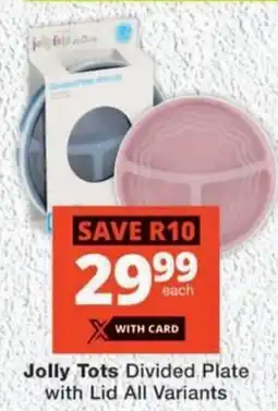 MediRite Jolly Tots Divided Plate with Lid All Variants offer