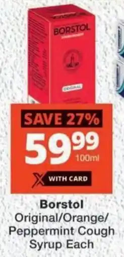 MediRite Borstol Original/ Orange/ Peppermint Cough Syrup offer
