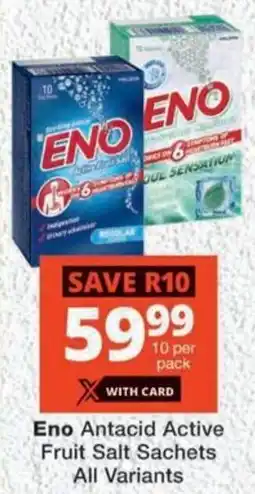 MediRite Eno Antacid Active Fruit Salt Sachets All Variants offer