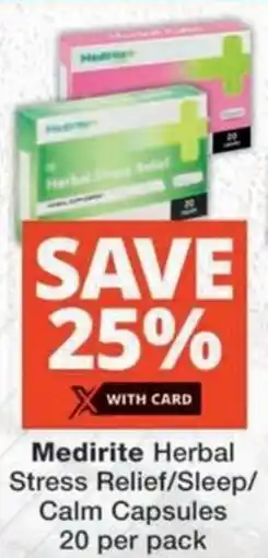 MediRite Medirite Herbal Stress Relief/ Sleep/ Calm Capsules offer