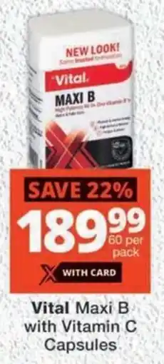 MediRite Vital Maxi B with Vitamin C Capsules offer