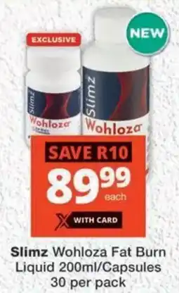 MediRite Slimz Wohloza Fat Burn Liquid/ Capsules offer