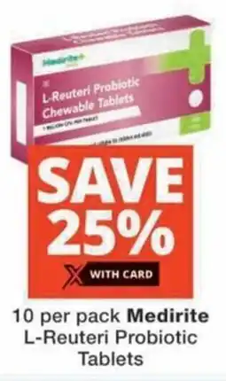 MediRite Medirite L-Reuteri Probiotic Tablets offer