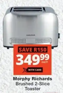 MediRite Morphy Richards Brushed 2-Slice Toaster offer