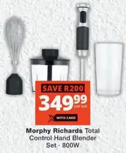 MediRite Morphy Richards Total Control Hand Blender Set offer