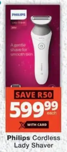 MediRite Philips Cordless Lady Shaver offer