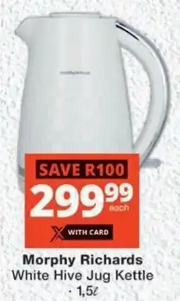 MediRite Morphy Richards White Hive Jug Kettle offer