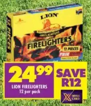 Shoprite Lion firelighters offer