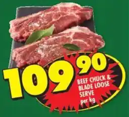 Shoprite Beef chuck & blade loose serve offer