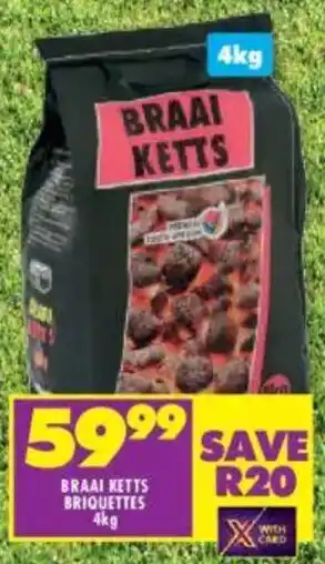 Shoprite Braai ketts briquettes offer