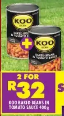 Shoprite Koo baked beans in tomato sauce offer