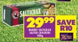Shoprite Bakers salticrax salted crackers offer