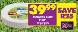 Shoprite Twinsaver paper plates offer