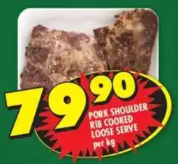 Shoprite Pork shoulder rib cooked loose serve offer