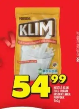 Shoprite Nestle Klim Full Cream Instant Milk Powder 580g offer