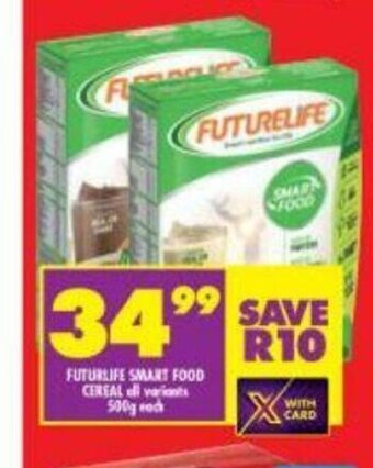 Shoprite Futurelife Smart Food Cereal All Variants 500g each offer