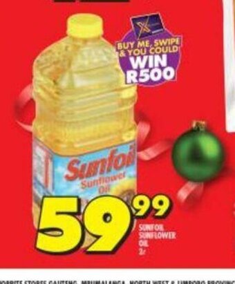 Shoprite Sunfoil Sunflower Oil 2L offer