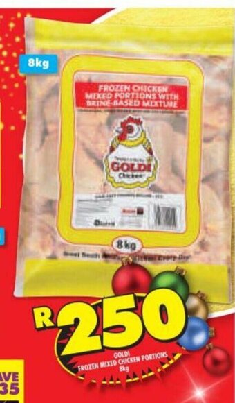 Shoprite Goldi Frozen Mixed Chicken Portions 8kg offer