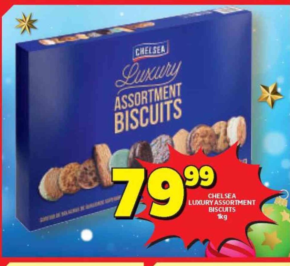 Chelsea Luxury Assortment Biscuits 1kg offer at Usave