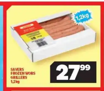 Usave Savers Frozen Wors Grillers 1.2kg offer
