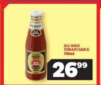 Usave All Gold Tomato Sauce 700ml offer